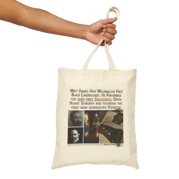 Daniel Hale Williams, first Black cardiologist tote bag.