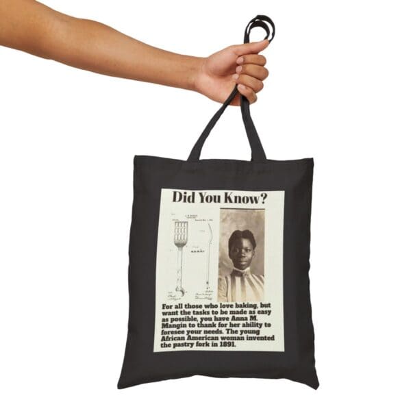 Black tote bag with "Did You Know?"