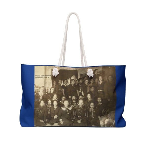 Black Wall Street women's tote bag.