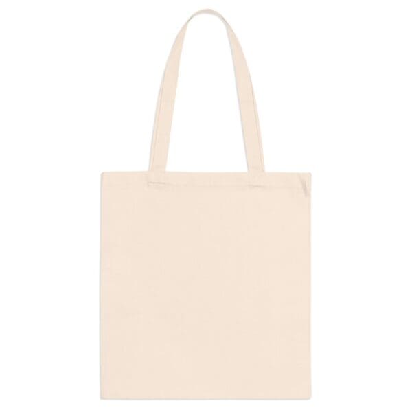 Beige tote bag with white background.