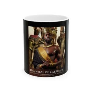 Hannibal of Carthage, African king mug.