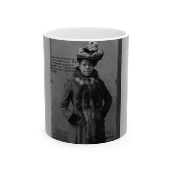 Marie Van Brittan Brown, inventor, mug.