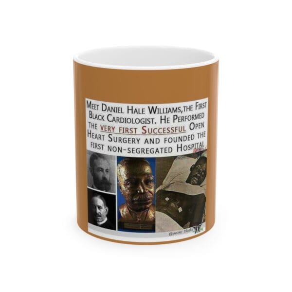 Mug with image of Dr. Daniel Hale Williams.