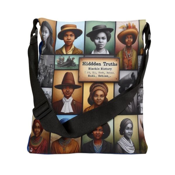 Adjustable Tote Bag (AOP)  (BLACK ART) - Image 3