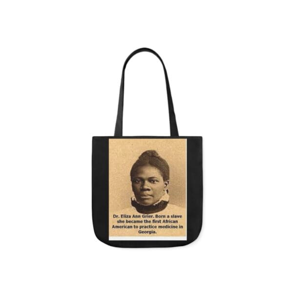 Cotton Canvas Tote Bag (DR ELIZA ANN GRIER) - Image 5