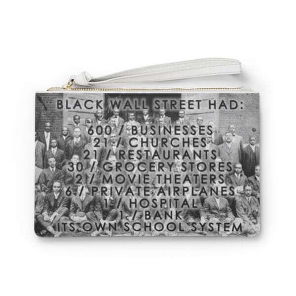 Clutch Bag (BLACK WALL STREET -GREENWOOD DISTRICT OF TULSA OK.)