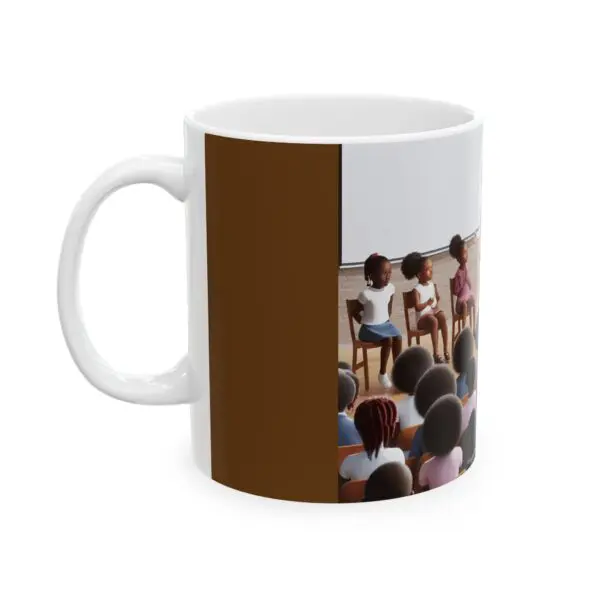 Ceramic Mug, (11oz, 15oz) BLACK ART -TEACH THE CHILDREN) - Image 3