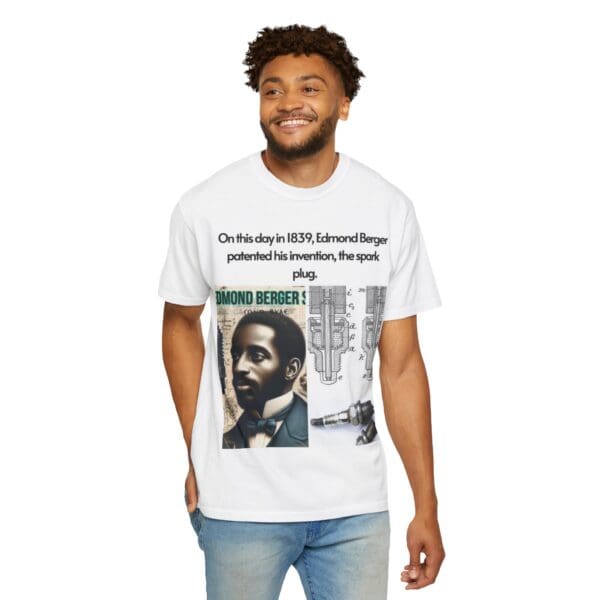 A man wearing jeans and a t-shirt with a picture of bob marley.