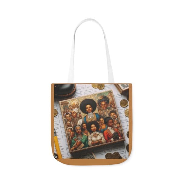 Cotton Canvas Tote Bag  (BLACK ART TOTE BAG) - Image 57