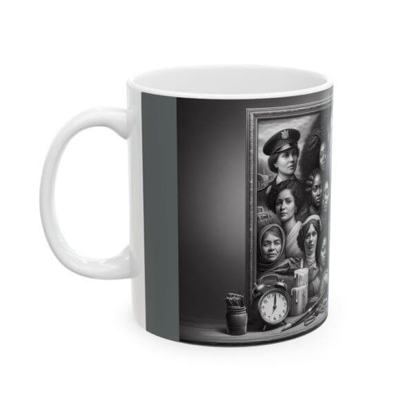 Ceramic Mug, (11oz, 15oz) ARTISTIC MUG- BLACK WOMEN OUR BACKBONE) - Image 3