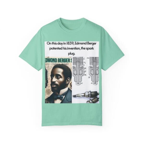 A t-shirt with an image of a man and the words " in this day is "