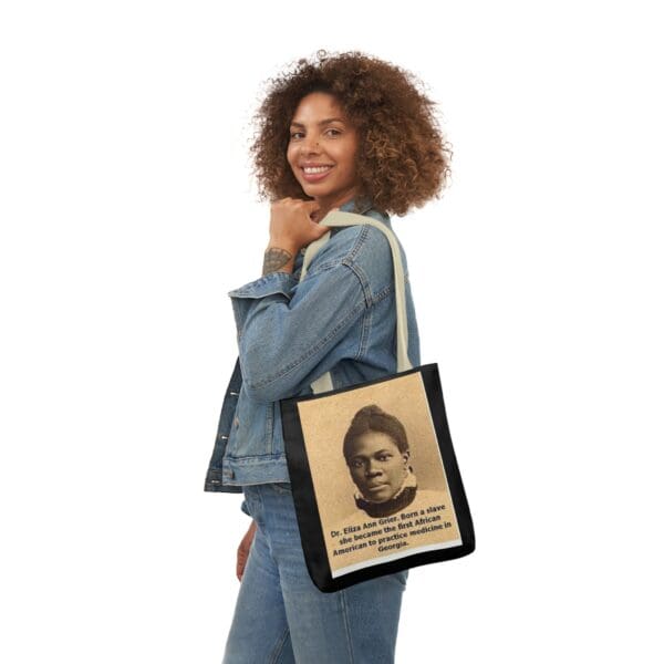 Cotton Canvas Tote Bag (DR ELIZA ANN GRIER) - Image 4