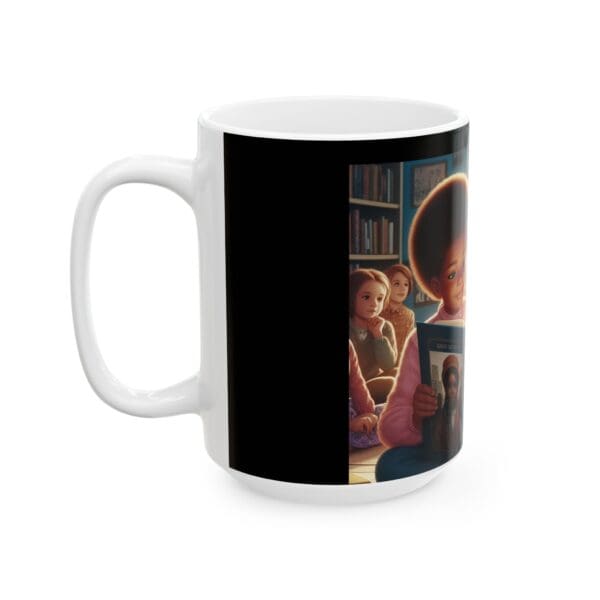 Ceramic Mug, (11oz, 15oz) (BLACK ART MUG-HISTORY BEING REVEAL) - Image 7