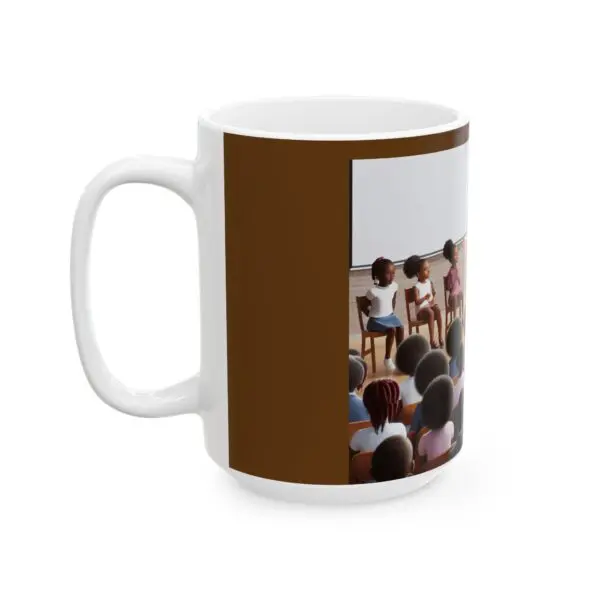 Ceramic Mug, (11oz, 15oz) BLACK ART -TEACH THE CHILDREN) - Image 7