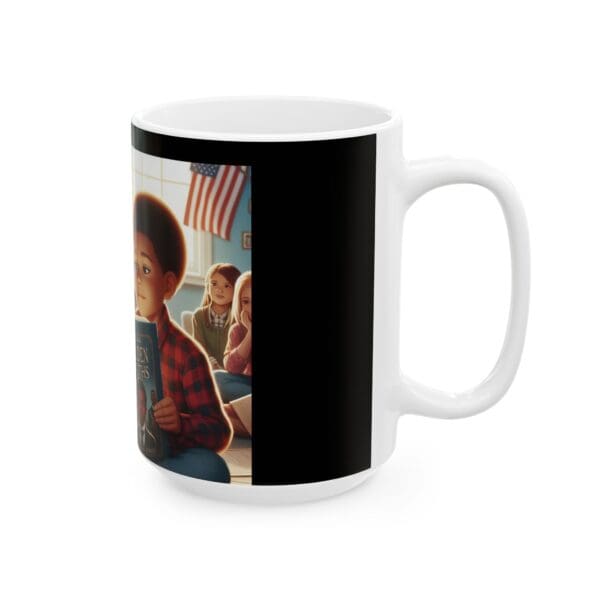 Ceramic Mug, (11oz, 15oz) (BLACK ART MUG-HISTORY BEING REVEAL) - Image 8