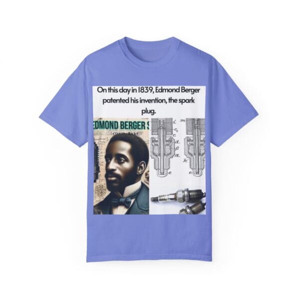 A t-shirt with an image of a man and the words " in this day is 1 8 7 6, edward berger.