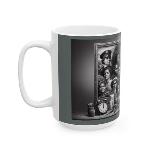 Ceramic Mug, (11oz, 15oz) ARTISTIC MUG- BLACK WOMEN OUR BACKBONE) - Image 7