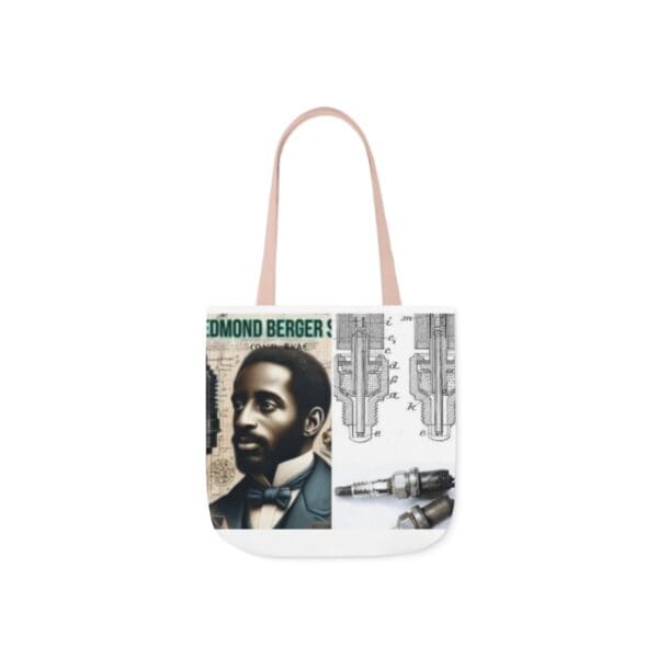 A bag with an image of a man and the words " things remembered ".