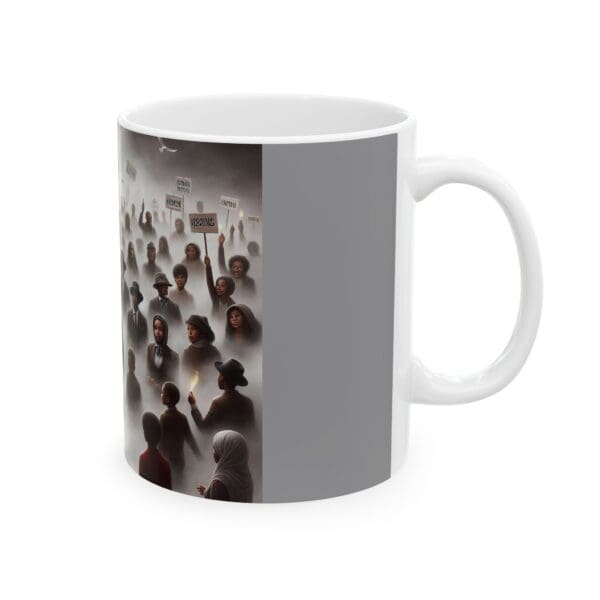 Ceramic Mug, (11oz, 15oz) BLACKK ARTISTIC MUG-(CLOUDS OF LIFE) - Image 4