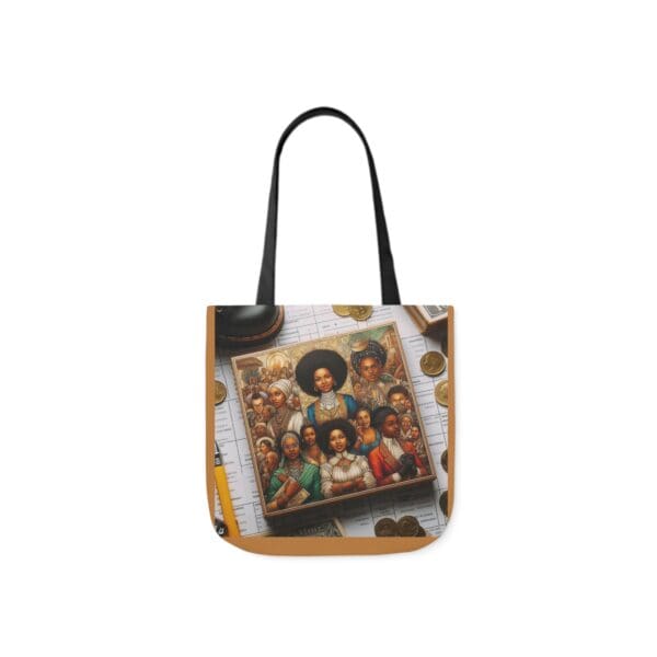 Cotton Canvas Tote Bag  (BLACK ART TOTE BAG) - Image 5