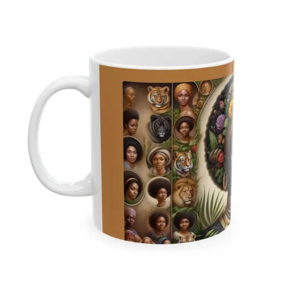 Ceramic Mug, (11oz, 15oz) (BLACK ART MUG-THE QUEENS) - Image 3