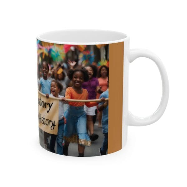 Ceramic Mug, (11oz, 15oz) (BLACK HISTORY IS AMERICAN HISTORY) - Image 4