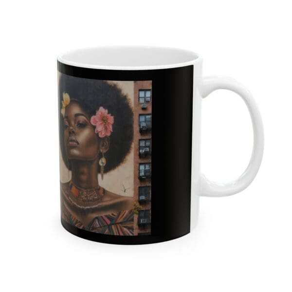 Ceramic Mug, (11oz, 15oz) (BLACK ARTISTIC MUG) - Image 4