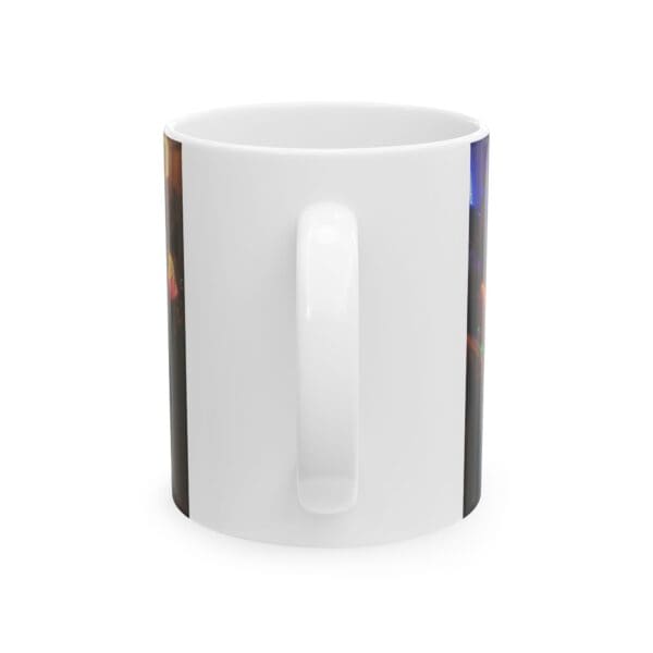 Ceramic Mug, (11oz, 15oz) (BLACK ARTISTIC MUG) - Image 2