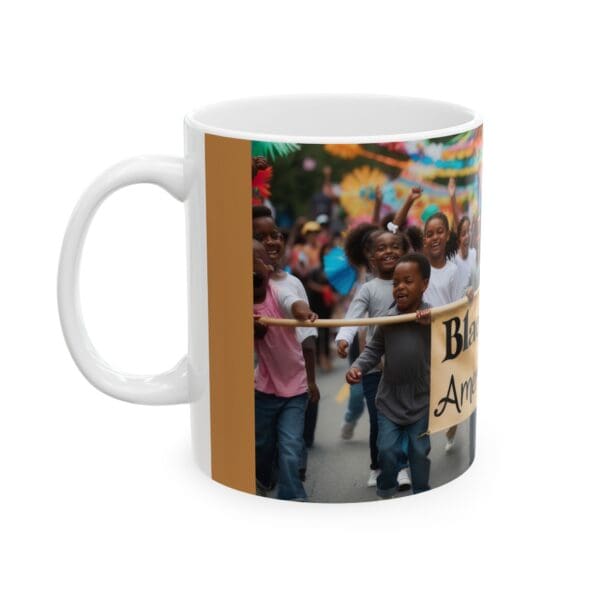 Ceramic Mug, (11oz, 15oz) (BLACK HISTORY IS AMERICAN HISTORY) - Image 3