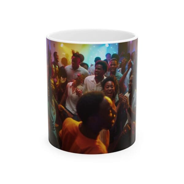 Ceramic Mug, (11oz, 15oz) (BLACK ARTISTIC MUG)