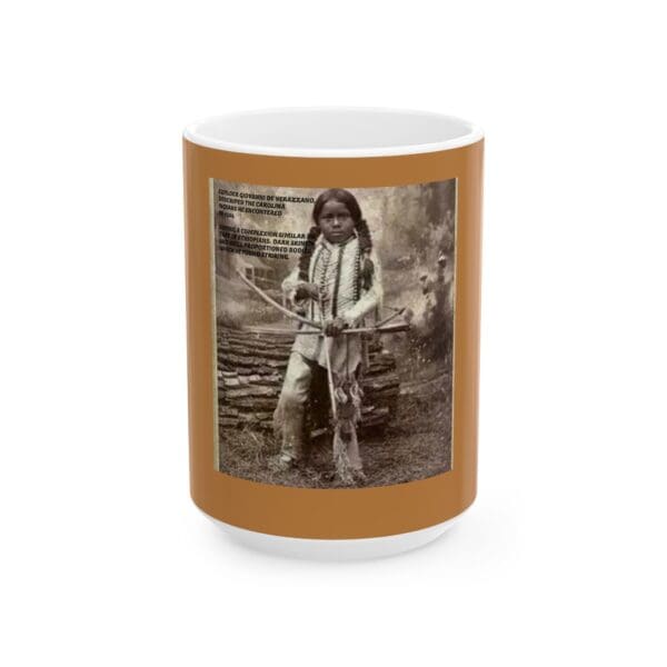 Ceramic Mug, (11oz, 15oz) (GIOVANNI DA VERRAZZANO DESCRIPTIONS OF THE CAROLINA INDIANS) - Image 6