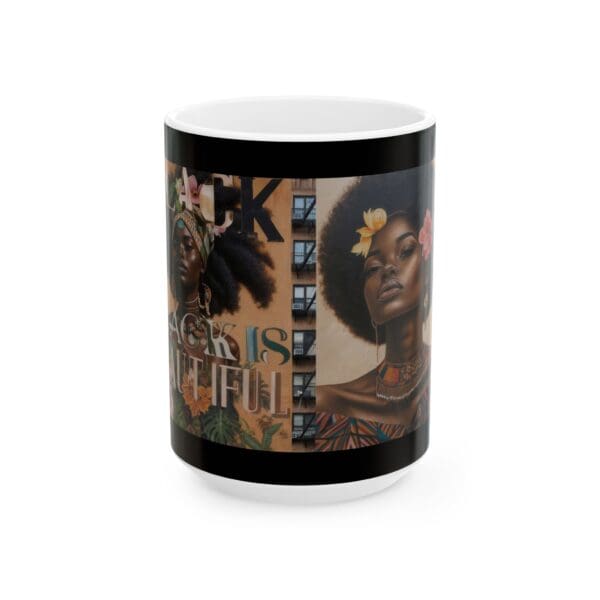 Ceramic Mug, (11oz, 15oz) (BLACK ARTISTIC MUG) - Image 5