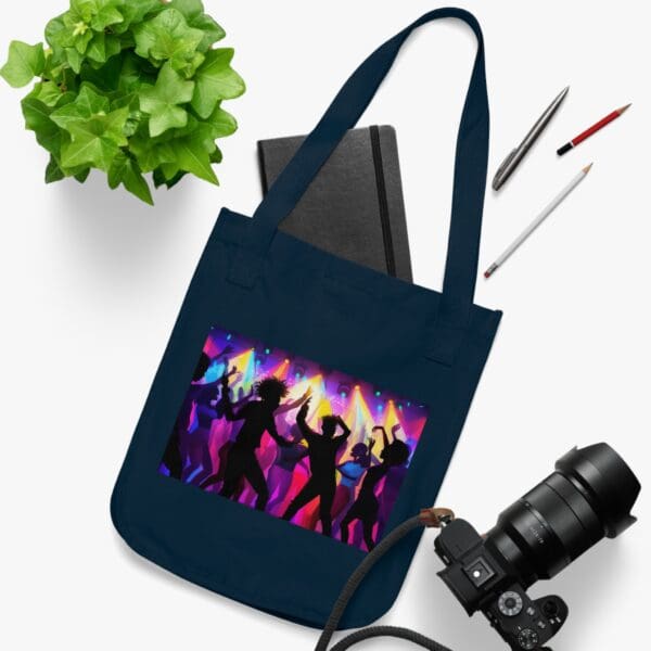 Organic Canvas Tote Bag  (BLACK ART TOTE BAGS) - Image 11