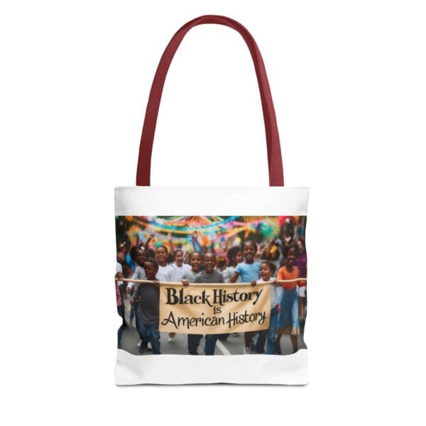 Tote Bag (AOP)  (BLACK ART TOTE BAG) - Image 7