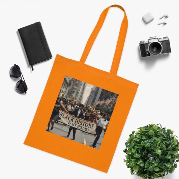 Cotton Tote (BLACK ARTISTIC  TOTE BAG) - Image 9