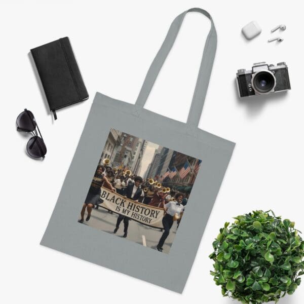 Cotton Tote (BLACK ARTISTIC  TOTE BAG) - Image 6