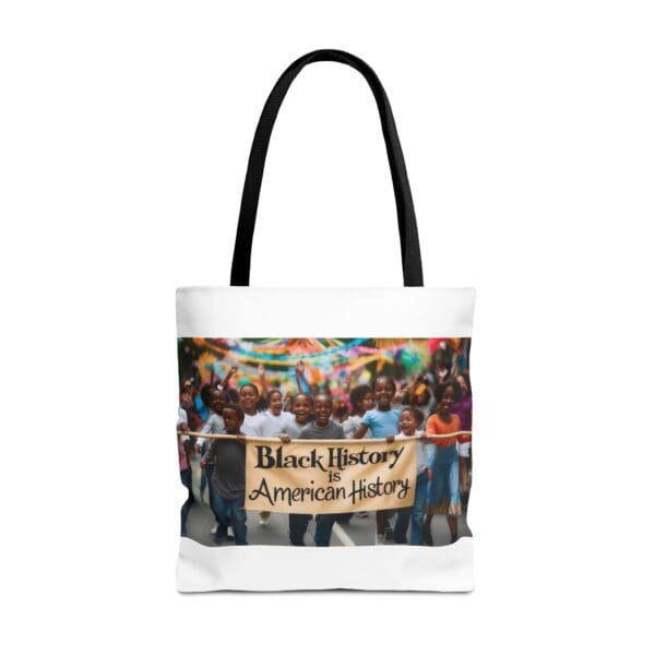 Tote Bag (AOP)  (BLACK ART TOTE BAG) - Image 5