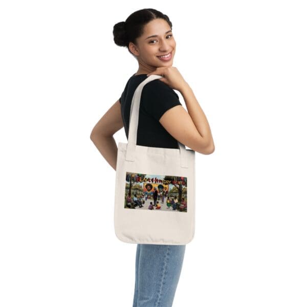 Organic Canvas Tote Bag  (ARTISTIC TOTE BAG) - Image 4