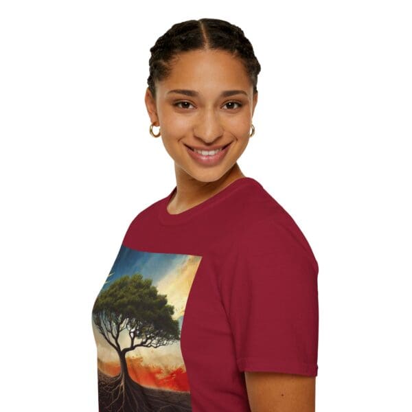 Unisex Softstyle T-Shirt with Inspirational Tree Design - Nature Lover Gift - Image 114