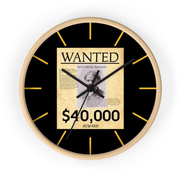 Wall Clock Harriet Tubman: Time for Freedom