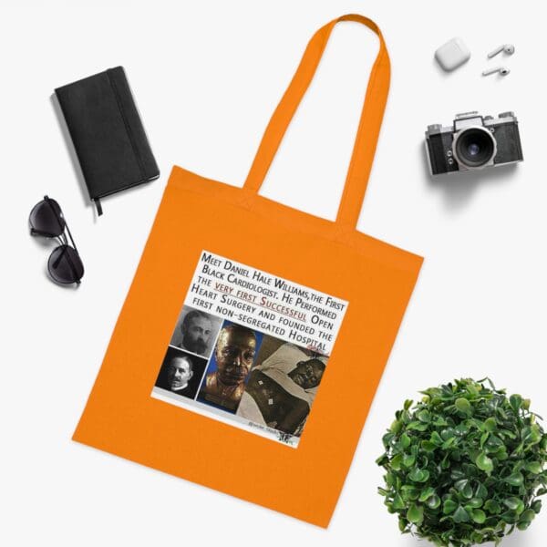 Cotton Canvas Tote Bag Heart of a Pioneer—Carry the Legacy of Daniel Hale Williams” - Image 9
