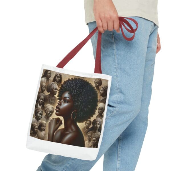 Tote Bag (AOP) "A gaze unbroken. A legacy unshaken." - Image 15