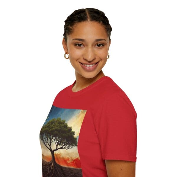 Unisex Softstyle T-Shirt with Inspirational Tree Design - Nature Lover Gift - Image 90