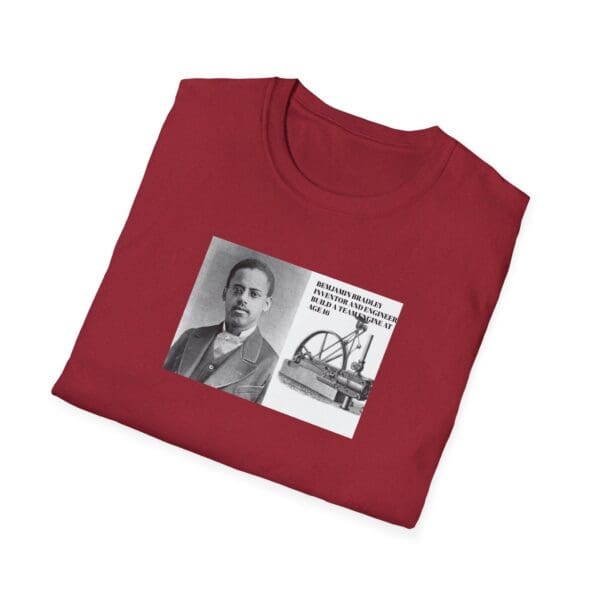 Unisex Softstyle T-Shirt "Benjamin Bradley: Steam Power, Genius, and Resilience." - Image 56