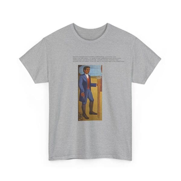 Unisex Heavy Cotton Tee "Benjamin Banneker: Mathematician, Astronomer, Trailblazer." - Image 15