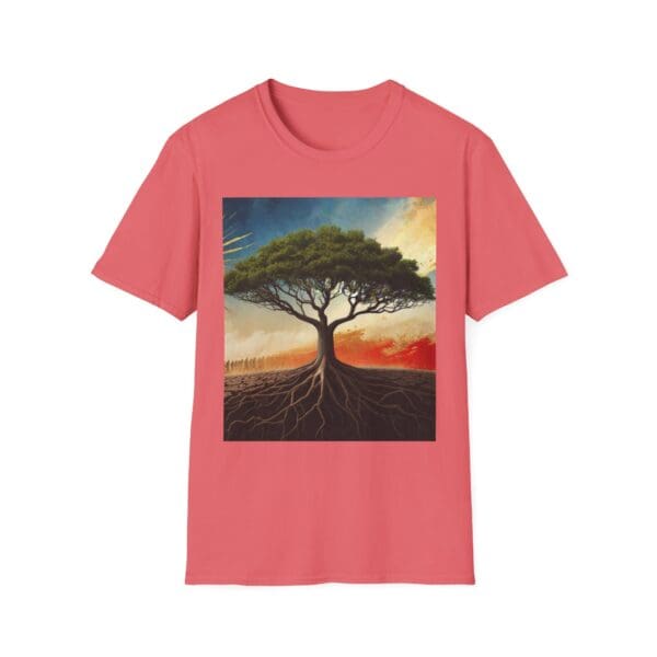 Unisex Softstyle T-Shirt with Inspirational Tree Design - Nature Lover Gift