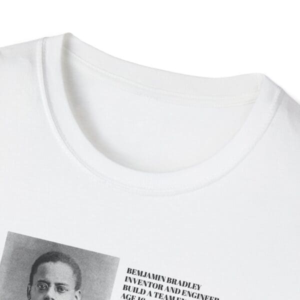 Unisex Softstyle T-Shirt "Benjamin Bradley: Steam Power, Genius, and Resilience." - Image 3