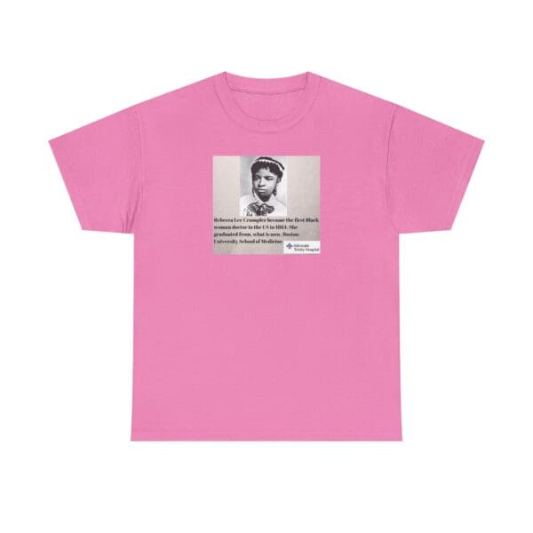 Unisex Heavy Cotton Tee "Rebecca Lee Crumpler: First Black Woman Doctor, Forever a Trailblazer." - Image 41