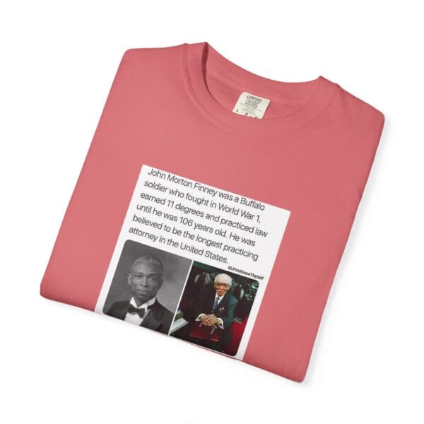 Unisex Garment-Dyed T-shirt "John Morton-Finney: Eleven Degrees, One Unbreakable Spirit." - Image 59