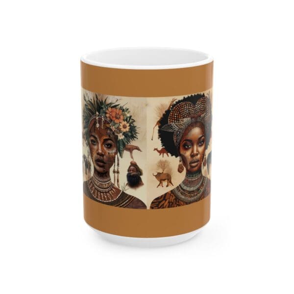 Ceramic Mug, (11oz, 15oz) The Wild and the Regal—A Story in Every Sip" - Image 5